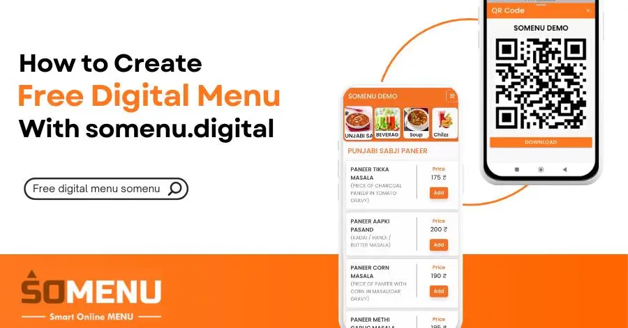 Create a Free Digital Menu with QR Code Using Somenu