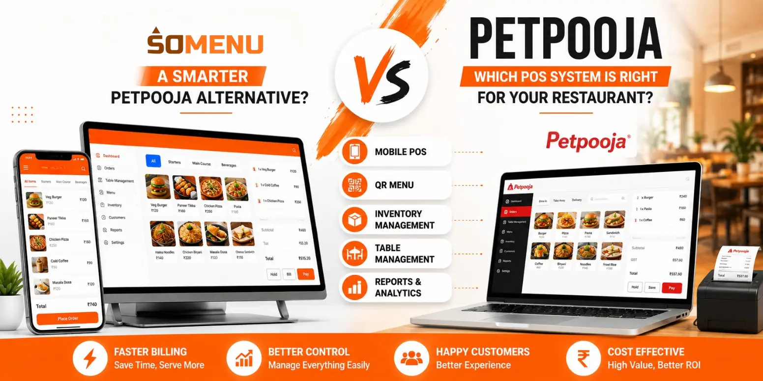 Somenu vs Petpooja: Is Somenu a Better Petpooja Alternative for Growing Restaurants?