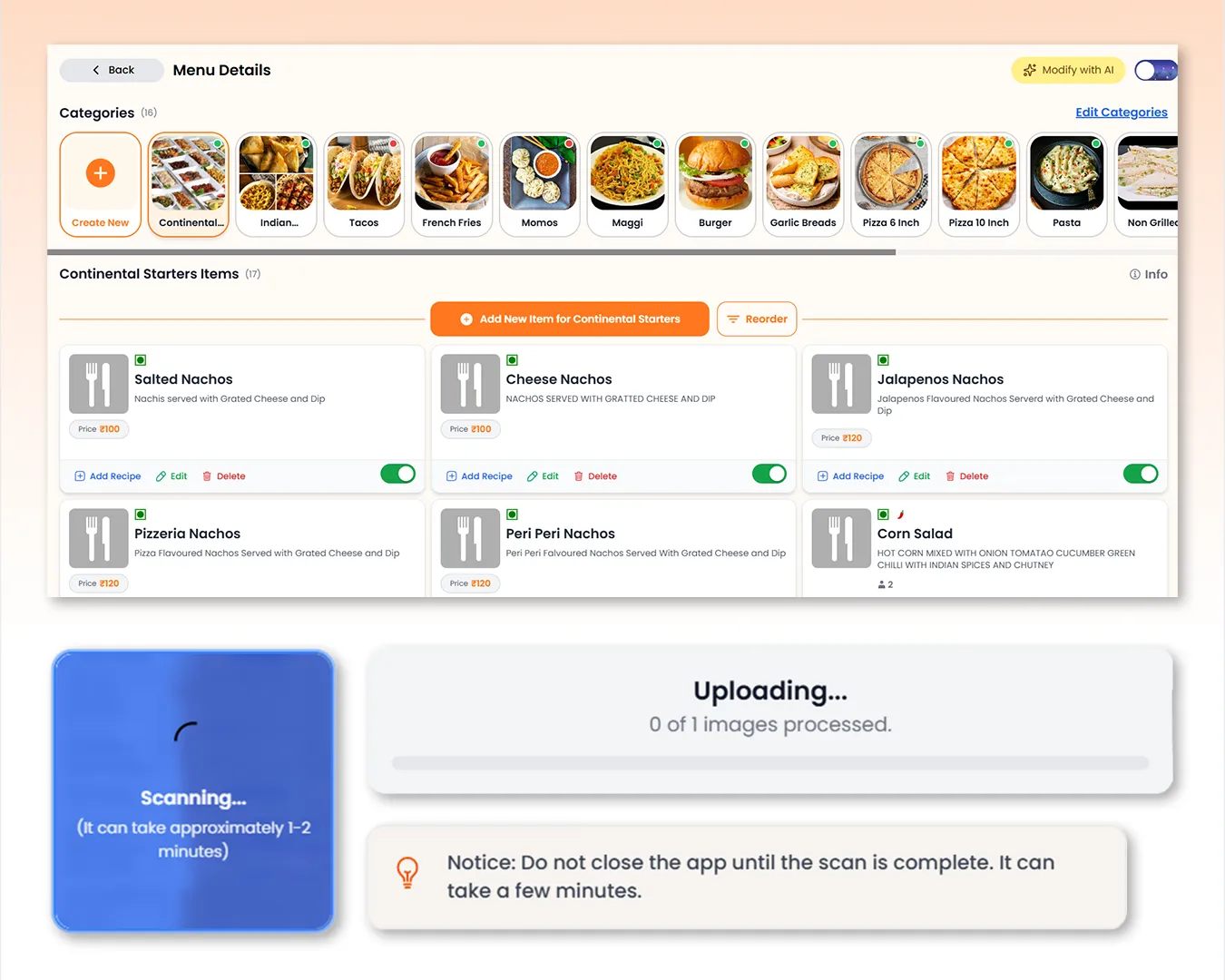 Build & Manage Your Digital Menu with AI