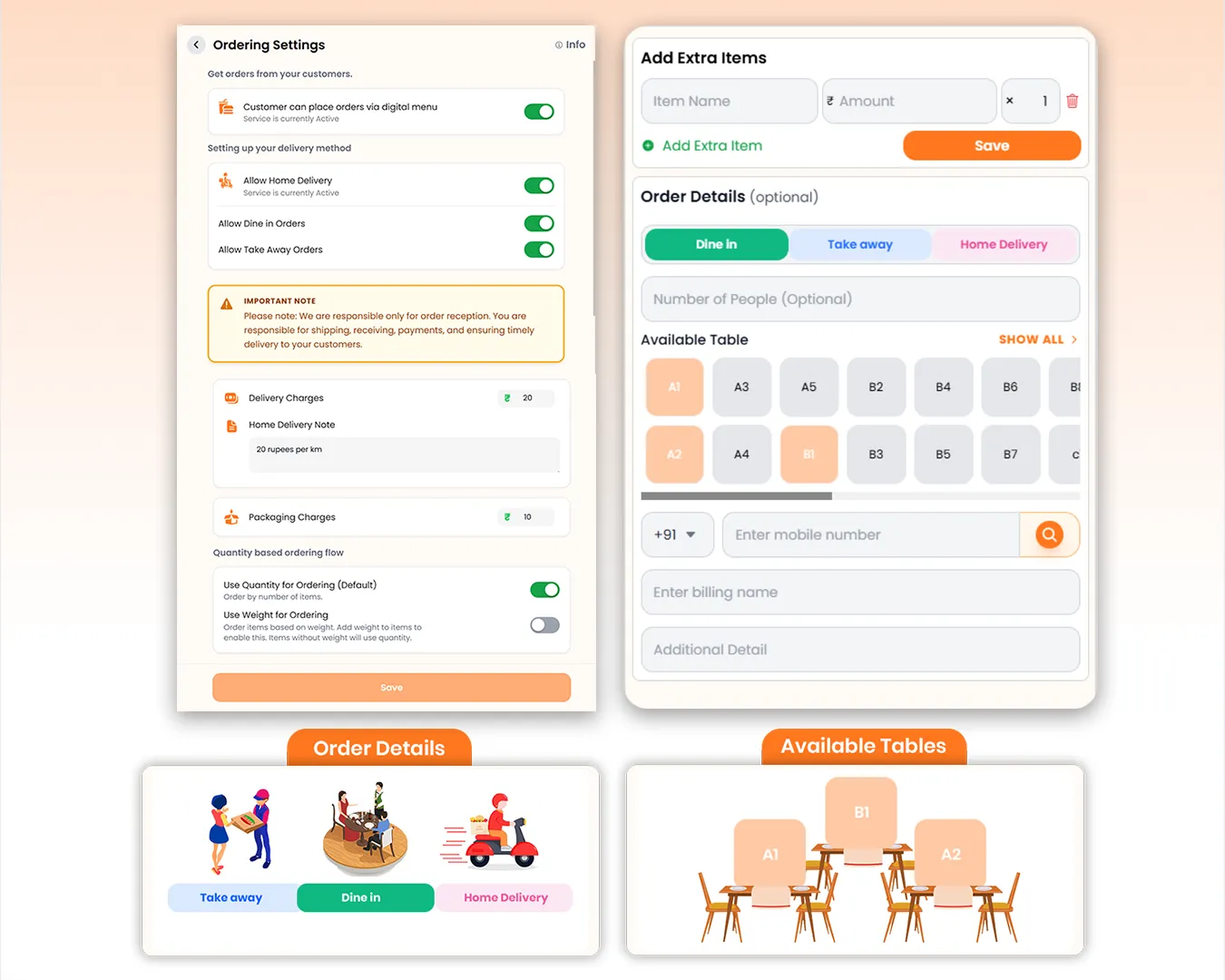 Flexible Customer Ordering Settings
