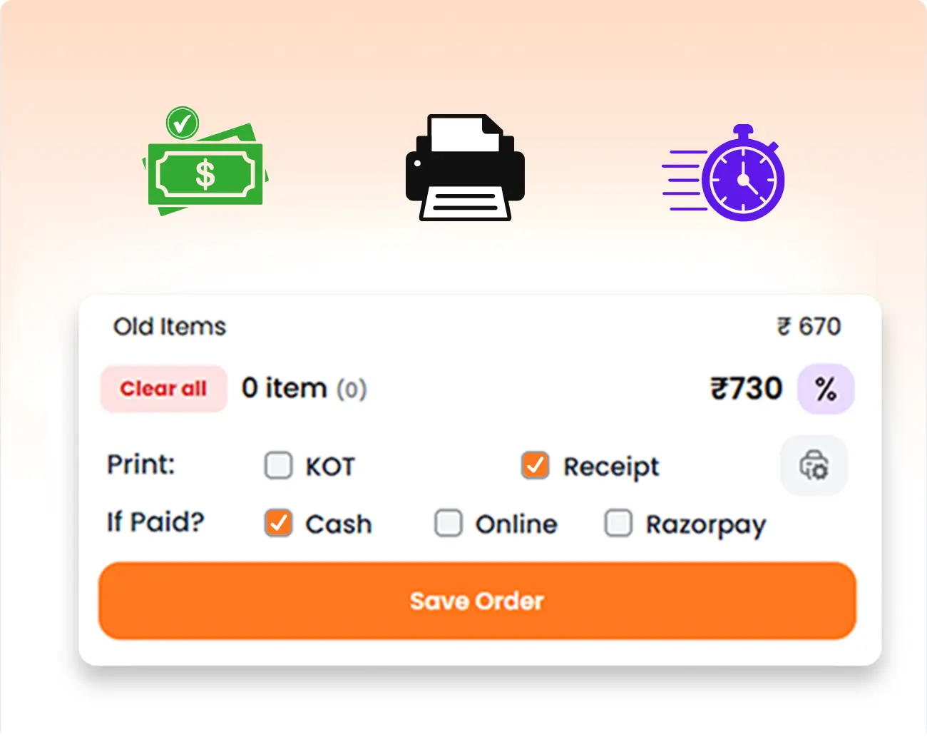 Fast Billing, Printing & Payment Processing